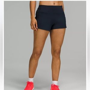 Speed Up Mid-Rise Lined Short 4" True Navy